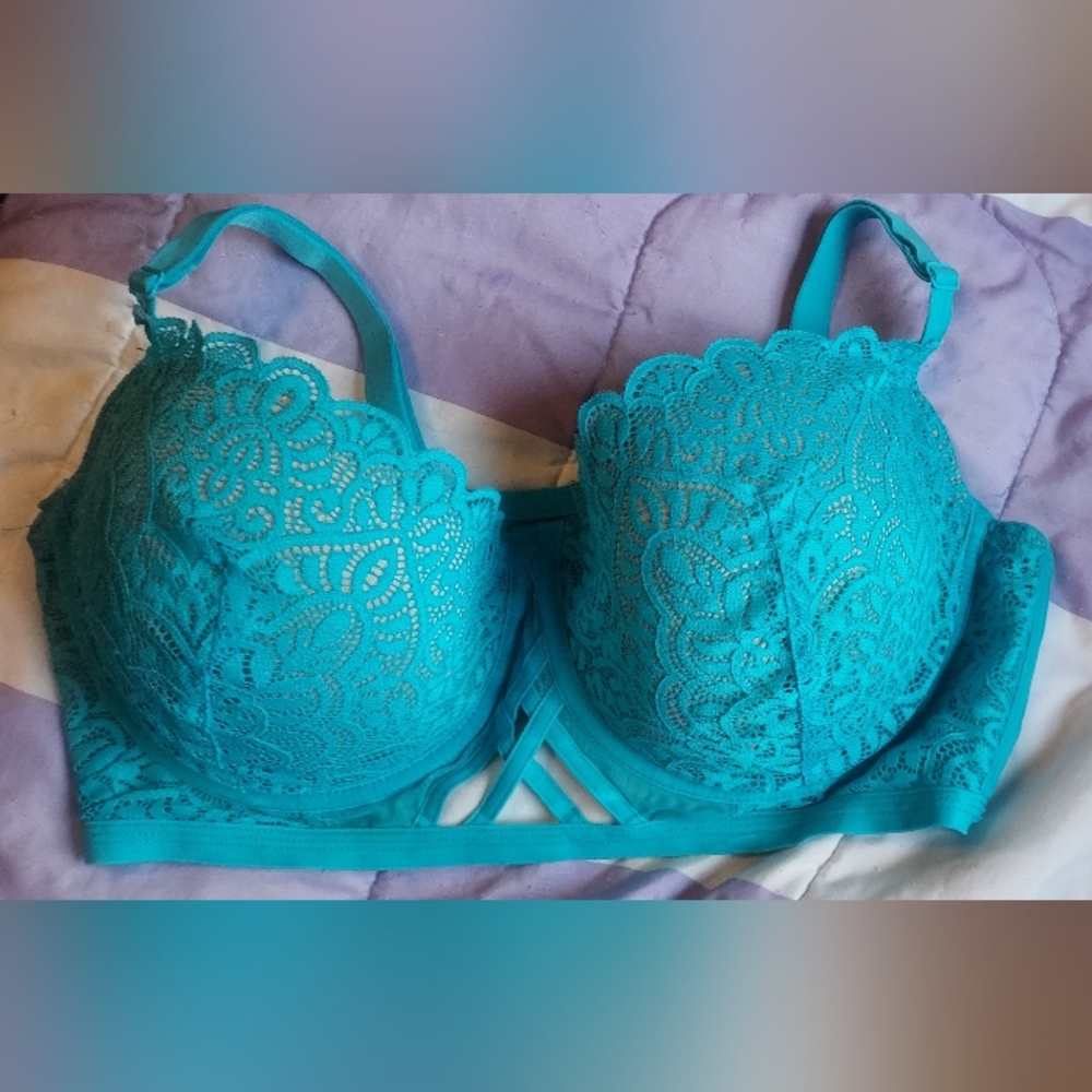 Teal Lace Bralette